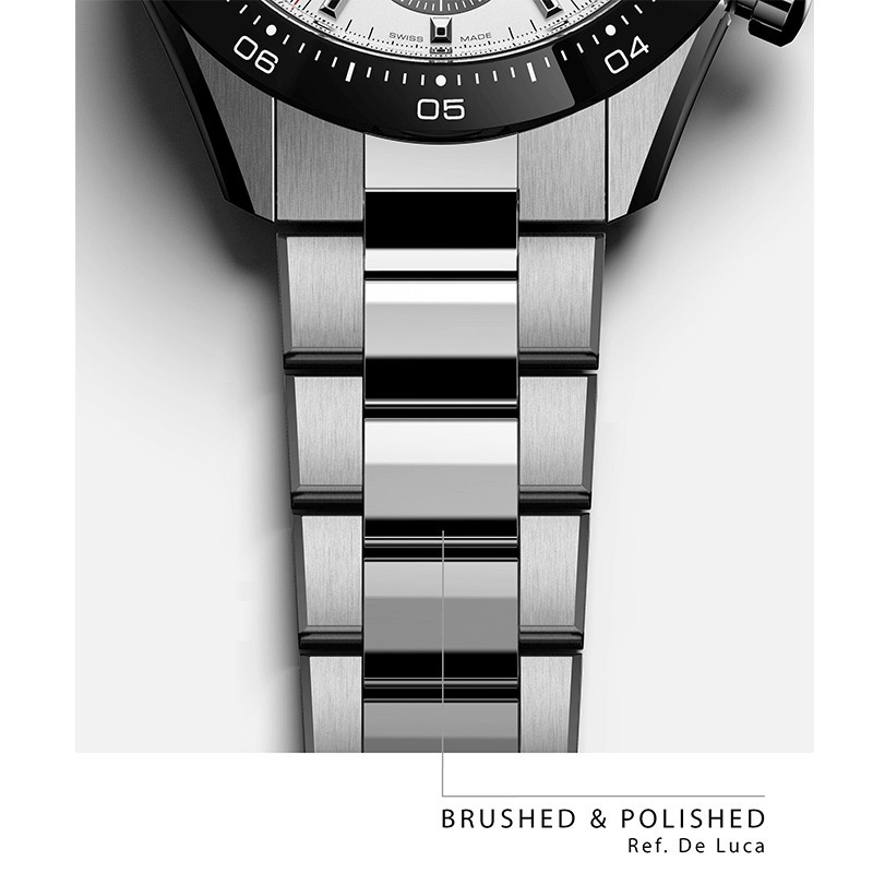 Montre Zenith Chronomaster Sport El Primero 3600 cadran blanc mat bracelet acier 41 mm ref. 03.3100.3600/69.M3100