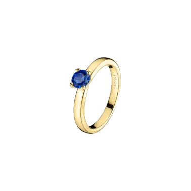 Solitaire Lepage Evidence en or jaune saphir brillant - Soldat_PL