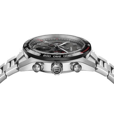 Montre TAG Heuer Carrera Porsche Calibre Heuer 02 Edition Spéciale cadran gris bracelet acier 44 mm CBN2A1F.BA0643