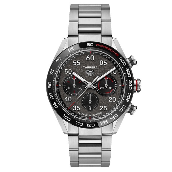 CBN2A1F.BA0643 TAG Heuer Carrera Porsche Caliber Heuer 02 watch Special Edition gray dial steel bracelet 44 mm