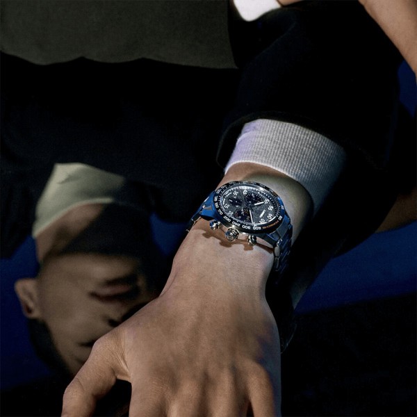 Montre TAG Heuer Carrera Porsche Calibre Heuer 02 Edition Spéciale cadran gris bracelet acier 44 mm CBN2A1F.BA0643