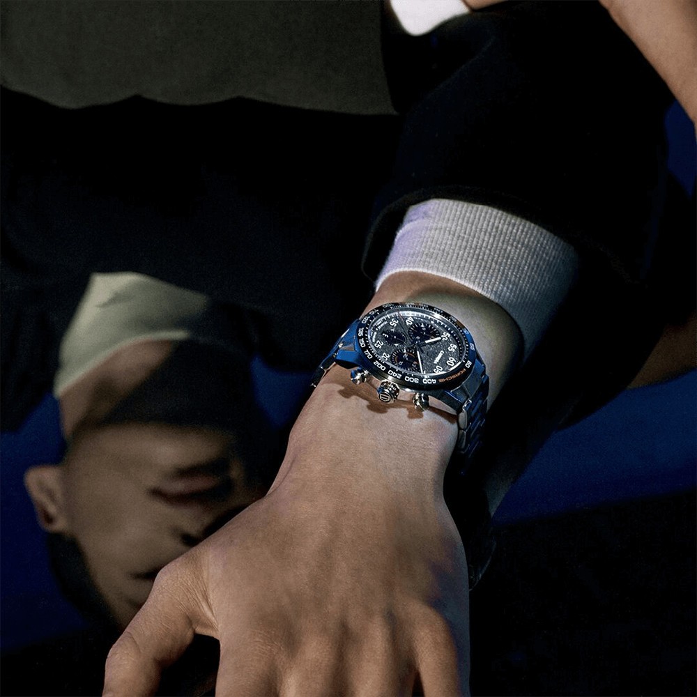 Montre TAG Heuer Carrera Porsche Calibre Heuer 02 Edition Spéciale cadran gris bracelet acier 44 mm CBN2A1F.BA0643