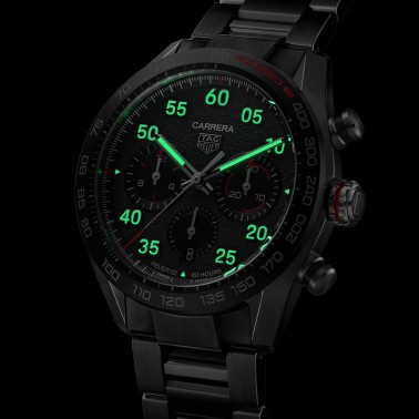 Montre TAG Heuer Carrera Porsche Calibre Heuer 02 Edition Spéciale cadran gris bracelet acier 44 mm CBN2A1F.BA0643