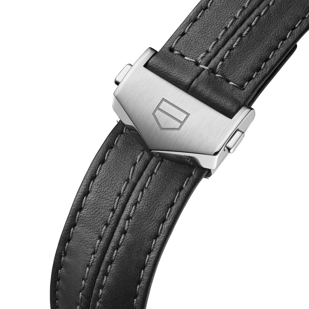 Montre TAG Heuer Carrera Porsche Calibre Heuer 02 Edition Spéciale cadran gris bracelet cuir 44 mm CBN2A1F.FC6492