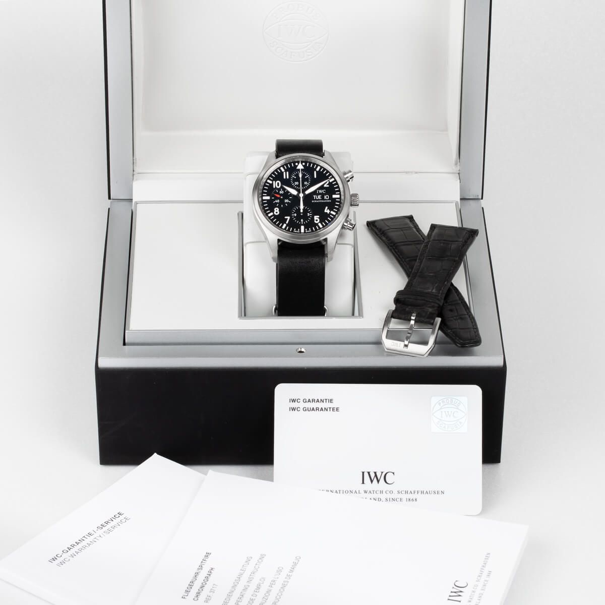 IWC Aviator Watch Automatic Chronograph 42 mm Full Set 2012 - Lepage