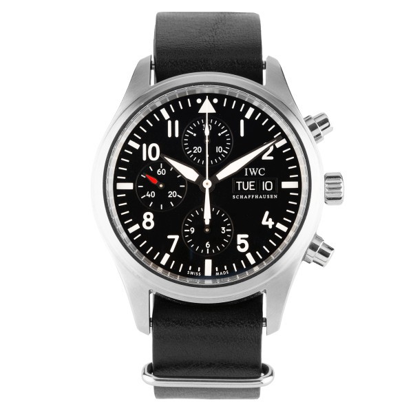 IWC Aviator Watch Automatic Chronograph 42 mm Full Set 2012 IW371701