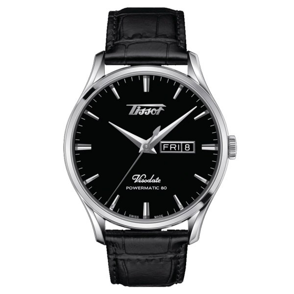 Tissot Heritage Watch Automatic Visodate Day Date black dial 42 mm T118.430.16.051.00