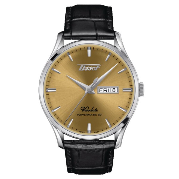 Tissot Heritage Visodate automatic Day Date watch with champagne dial 42 mm T118.430.16.021.00