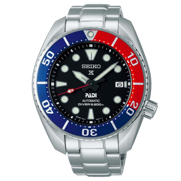Seiko Prospex automatic watch PADI Edition steel bracelet 45 mm SPB181J1
