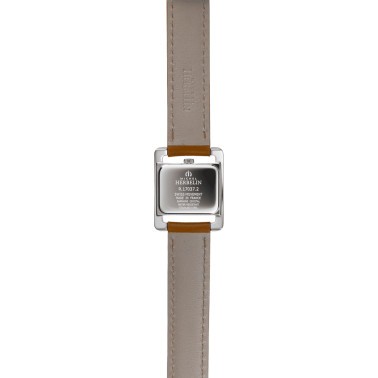 Montre Michel Herbelin V Avenue quartz cadran nacre chiffres romains bracelet cuir gold 22,5 x 17 mm 17037/09GO