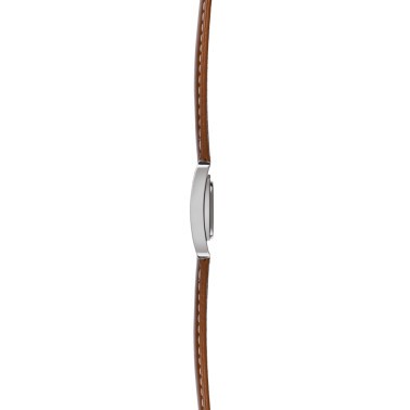 Montre Michel Herbelin V Avenue quartz cadran nacre chiffres romains bracelet cuir gold 22,5 x 17 mm 17037/09GO