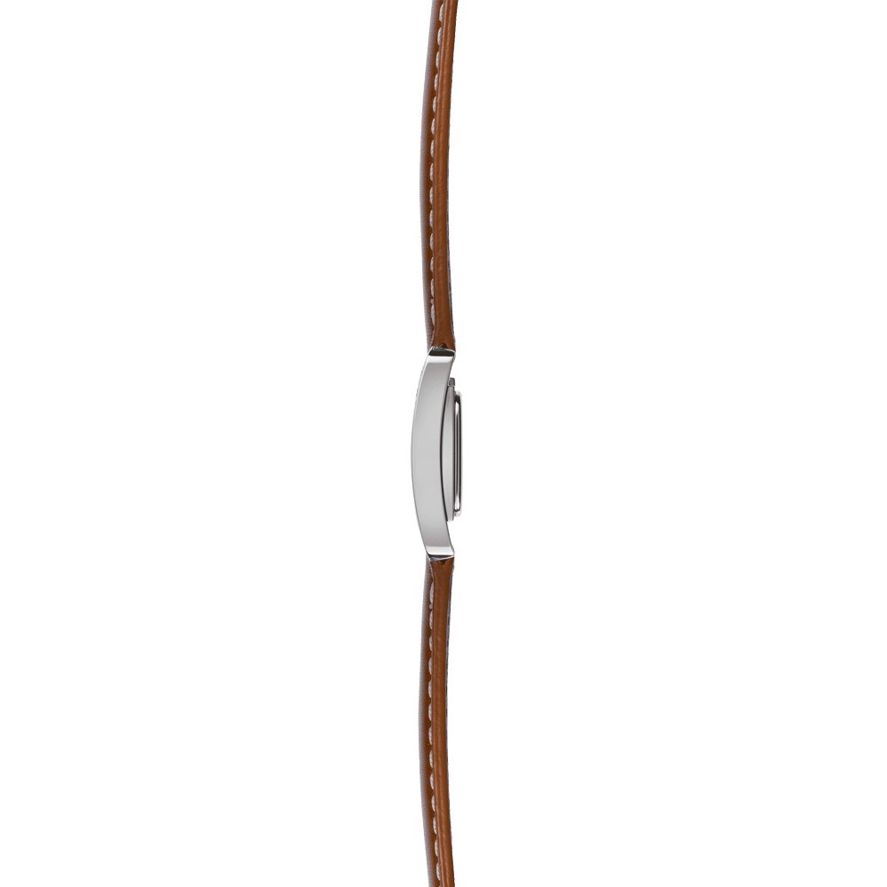 Montre Michel Herbelin V Avenue quartz cadran nacre chiffres romains bracelet cuir gold 22,5 x 17 mm 17037/09GO