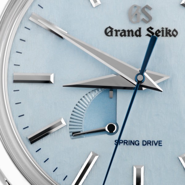 Grand Seiko Elegance Spring Drive watch blue dial SBGA407 - Lepage
