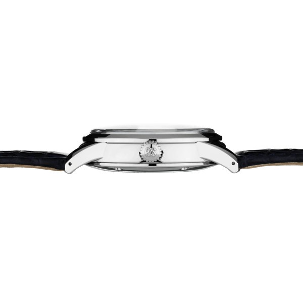 Montre Grand Seiko Elegance Spring Drive cadran bleu bracelet cuir noir 40,2 mm SBGA407G