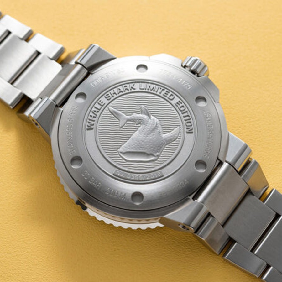 Montre Oris Whale Shark Ed. limitée 2016 ex. cadran bleu bracelet acier 45,5 mm 01 798 7754 4175-SET