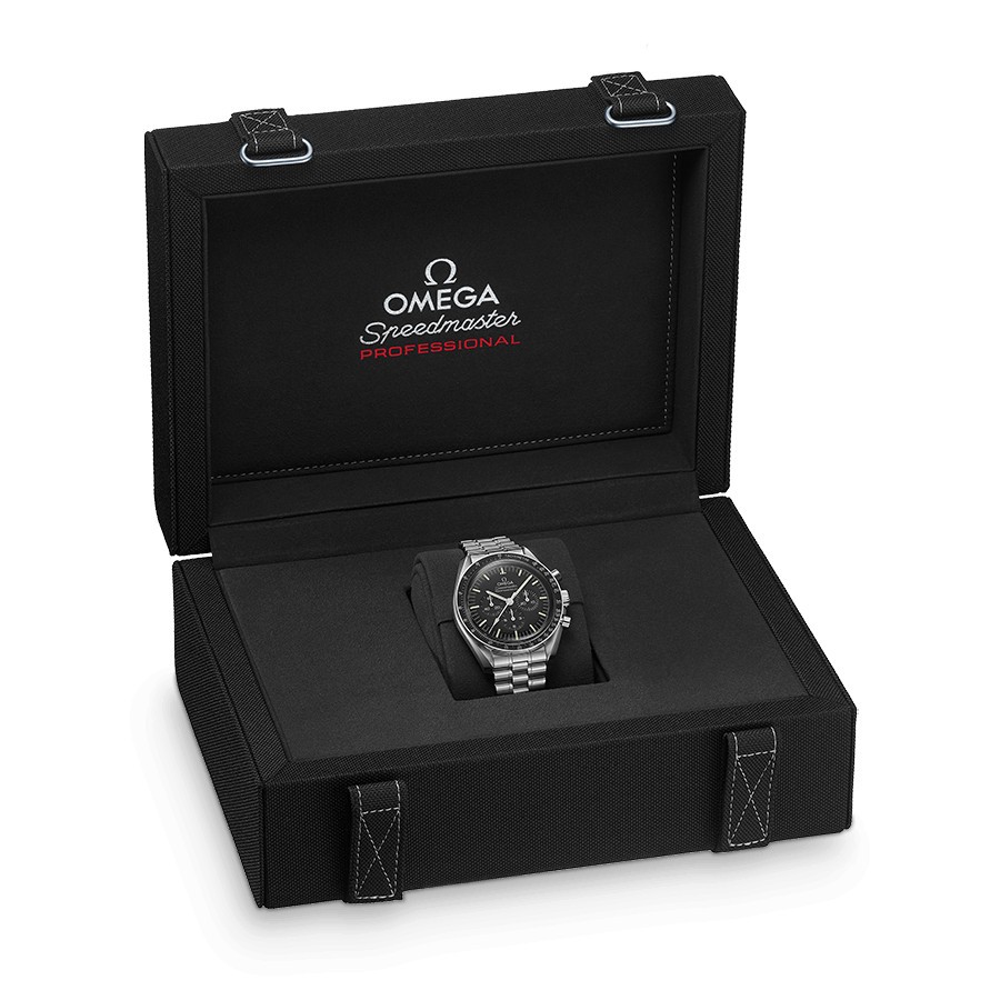 310.30.42.50.01.001 Montre Omega Speedmaster Moonwatch Professional Chronographe Co-Axial Master Chronometer verre hésalite brac