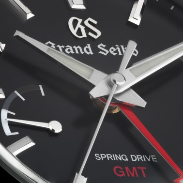 Montre Grand Seiko Sport Spring Drive cadran noir bracelet acier 40,5 mm SBGE253G