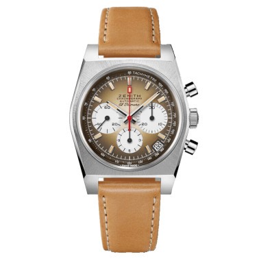 Montre Zenith Chronomaster Revival El Primero A385 cadran dégradé bracelet cuir 37 mm 03.A384.400/385.C855