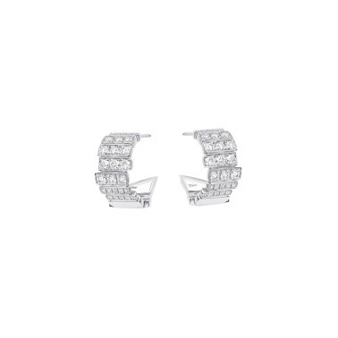 Boucles d'oreilles Dior Gem en or blanc et diamants