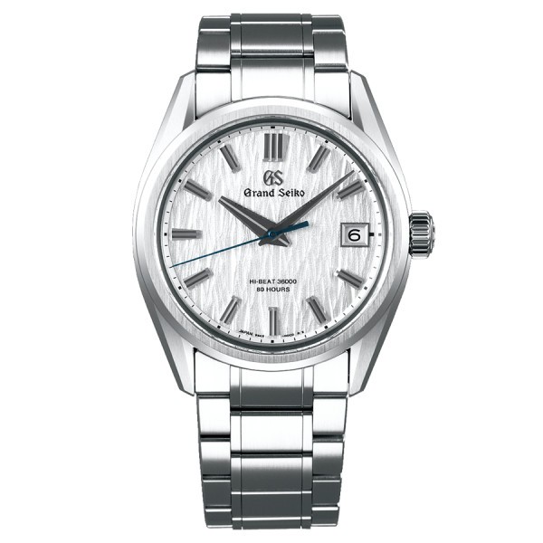 Grand Seiko Heritage automatic watch white dial 40 mm steel bracelet SLGH005G