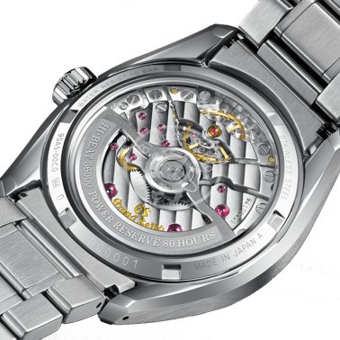 Grand Seiko Heritage automatic watch white dial 40 mm steel bracelet SLGH005G