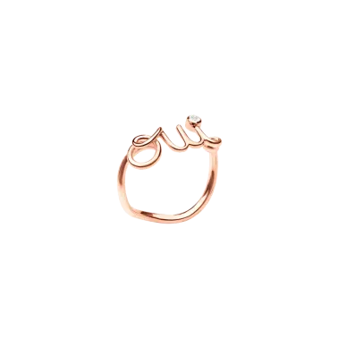 Ring yellow gold and diamond Dior Oui JOUI95001 - Lepage