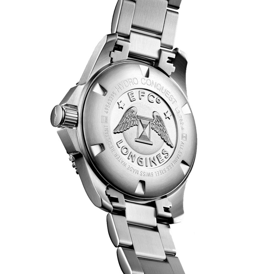 Longines Hydroconquest automatic stainless steel watch with blue dial 43 mm L3.782.4.96.6