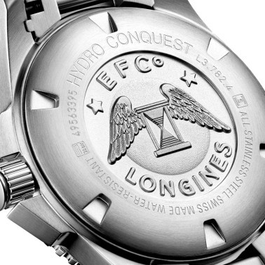 Longines Hydroconquest automatic stainless steel watch with blue dial 43 mm L3.782.4.96.6