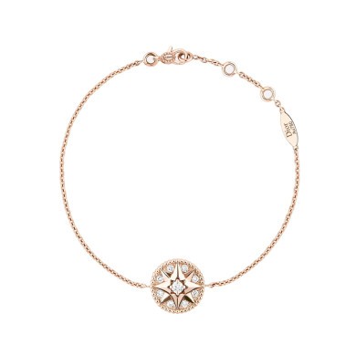 Bracelet Dior Rose des Vents en or rose et diamants JRDV95030