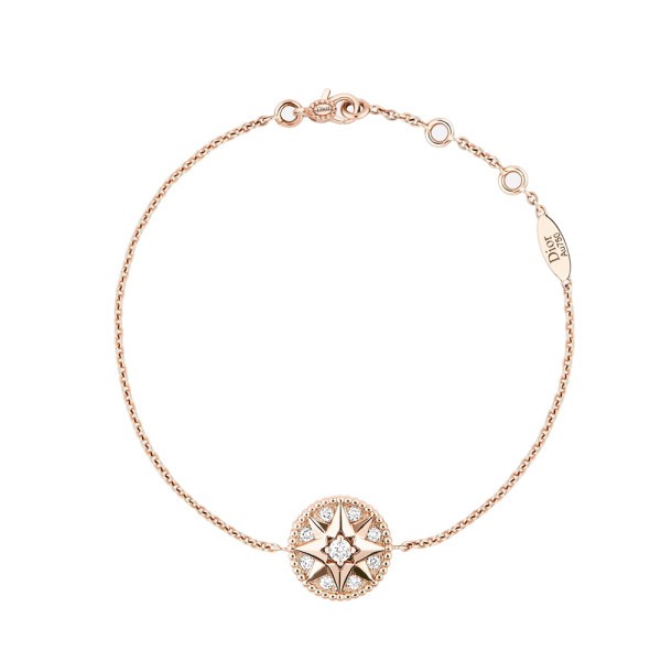 Bracelet Dior Rose des Vents en or rose et diamants JRDV95030
