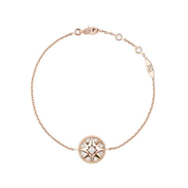 Bracelet Dior Rose des Vents en or rose et diamants JRDV95030