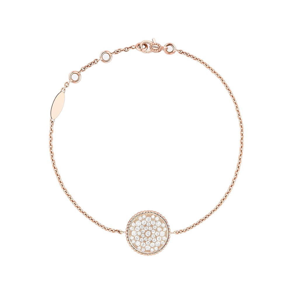 Bracelet Dior pink gold diamonds Rose des Vents JRDV95030 Lepage