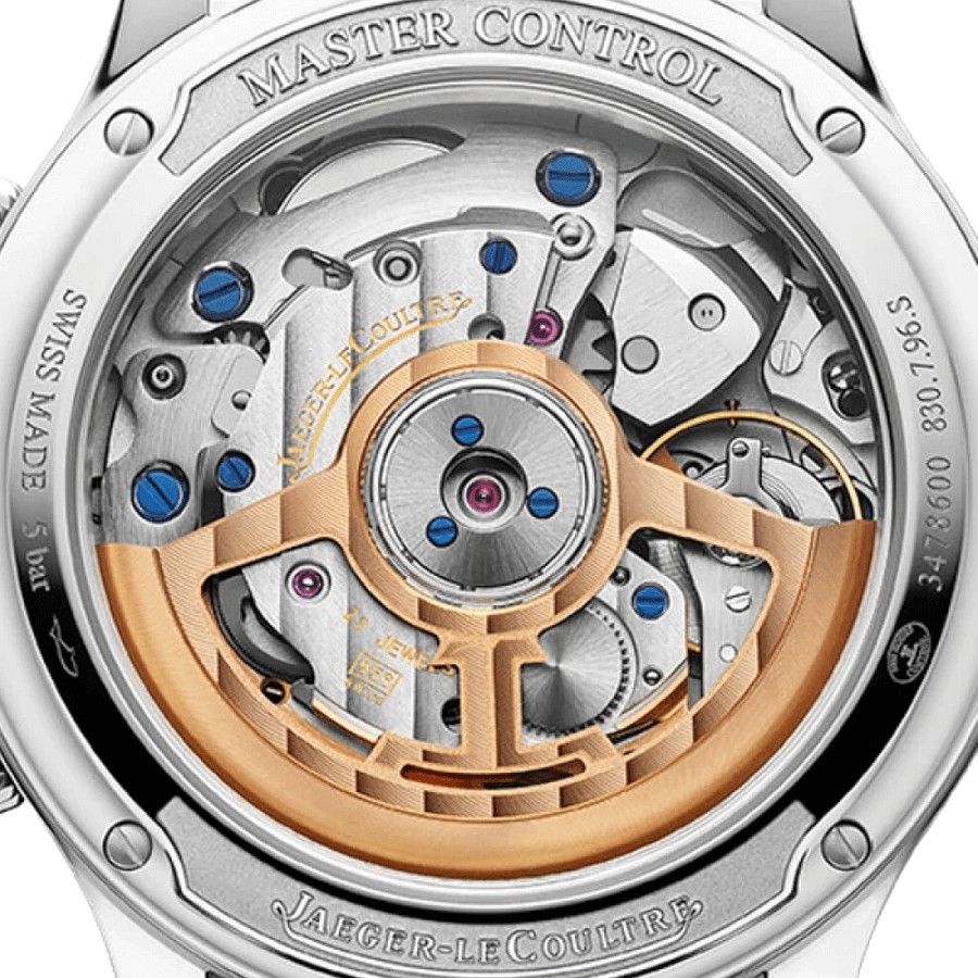 Jaeger-LeCoultre Master Control Memovox automatic stainless steel watch leather strap 40 mm 4118420