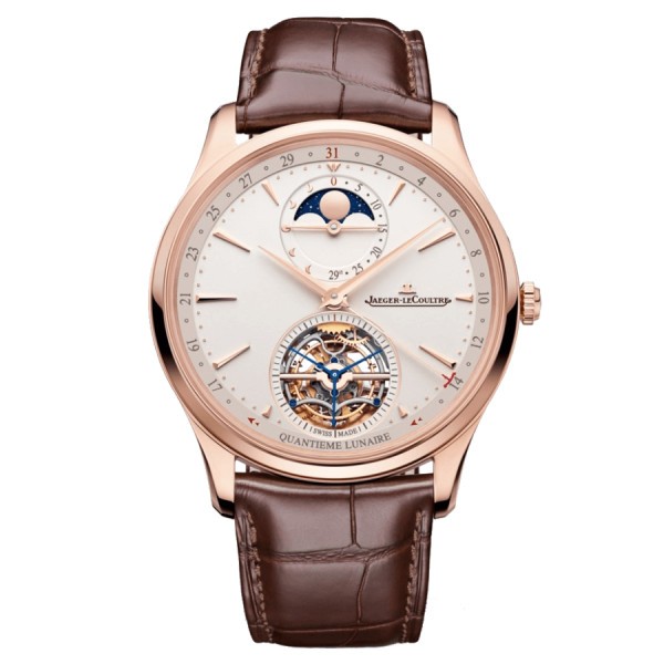  Montre Jaeger-LeCoultre Master Ultra Thin Tourbillon Bracelet lune ou rose cuir 40 mm 1692410