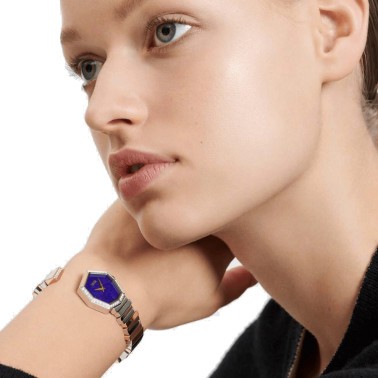 Dior Gem watch blue dial 27 mm steel bracelet yellow gold diamonds and lapis lazuli 145 mm CD18112X1001_0000