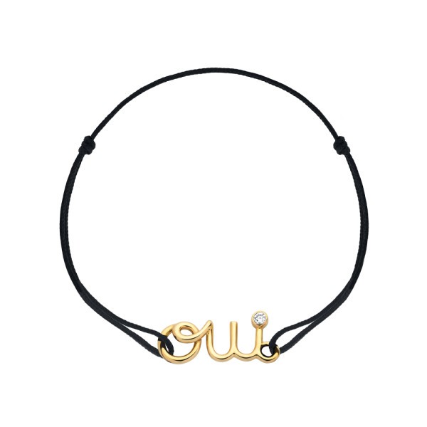 Bracelet cordon Dior Oui en or jaune JOUI95019