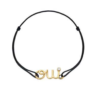 Bracelet cordon Dior Oui en or jaune JOUI95019