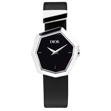 Dior Gem watch black dial 27 mm steel bracelet and black mother-of-pearl 16,5 cm CD18111X1007
