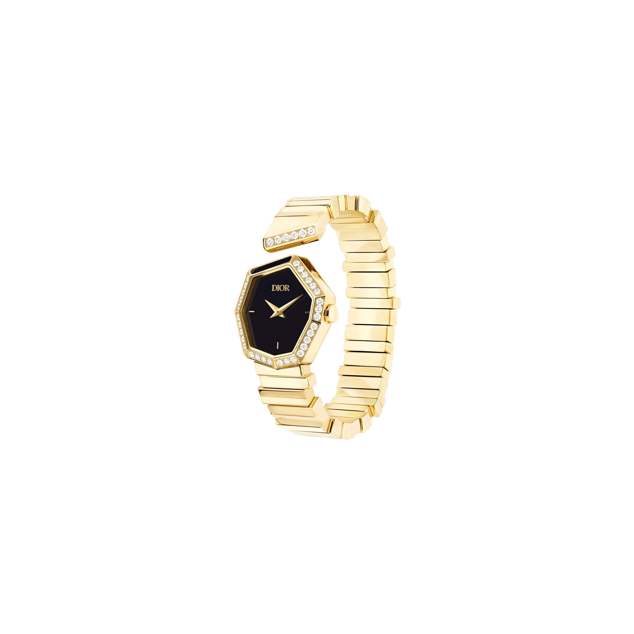 Dior gold watch top