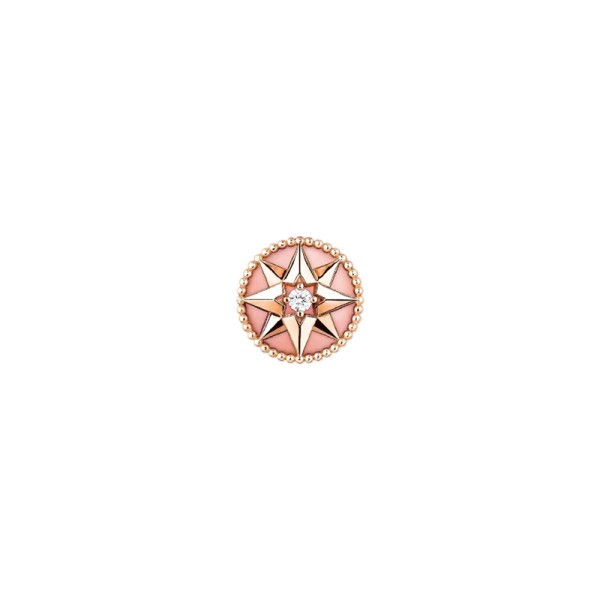Earring Dior Rose des Vents in pink gold pink opal and diamond