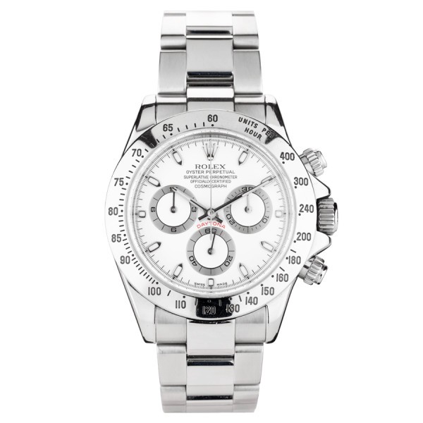 116520 Rolex Daytona Cosmograph watch white dial Full Set 2004 ref. 116520 40 mm