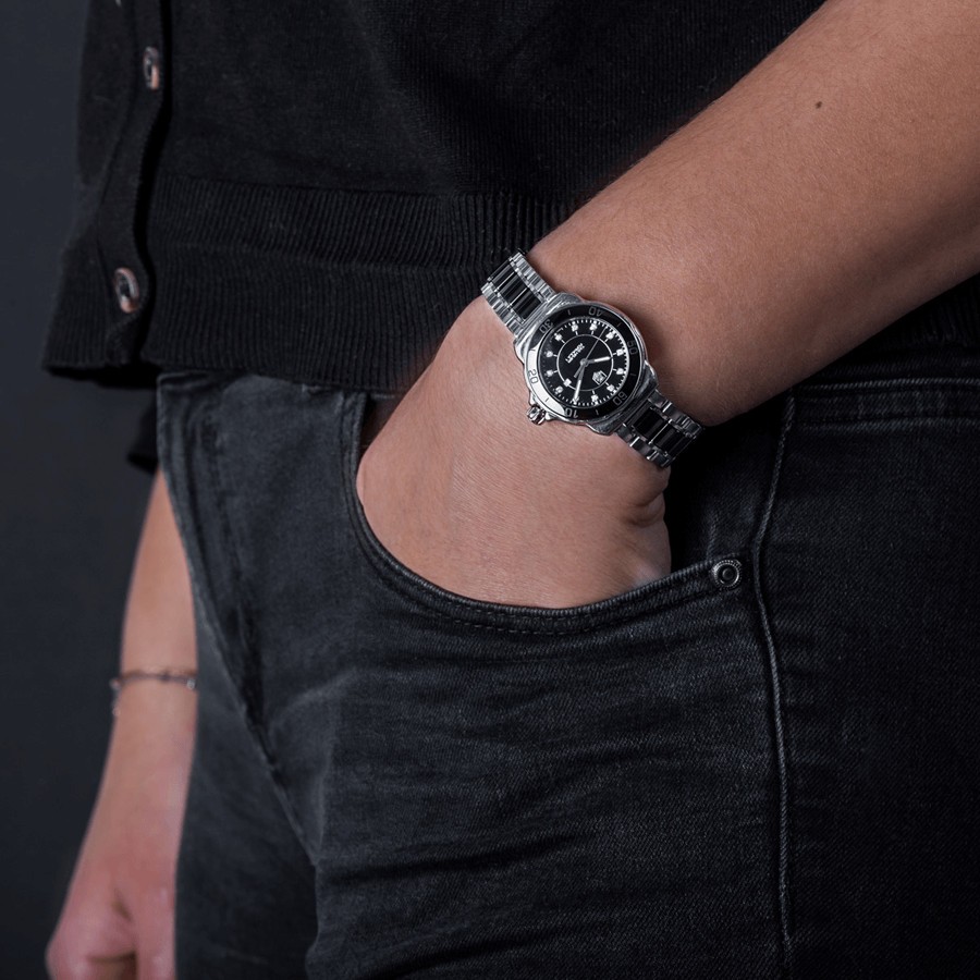 Montre TAG Heuer Formula 1 quartz acier céramique et diamants 32 mm WAH1314