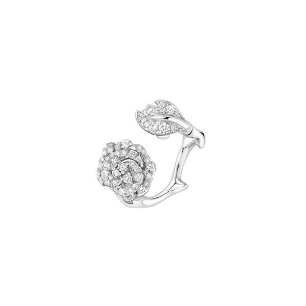 Bague ouverte Rose Dior Bagatelle en or blanc et diamants JBAG94038