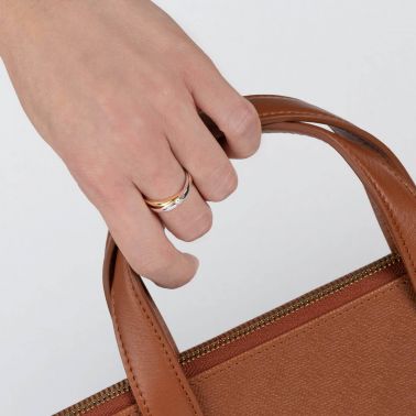 Solitaire Lily Les Poinçonneurs en or jaune or blanc et diamant