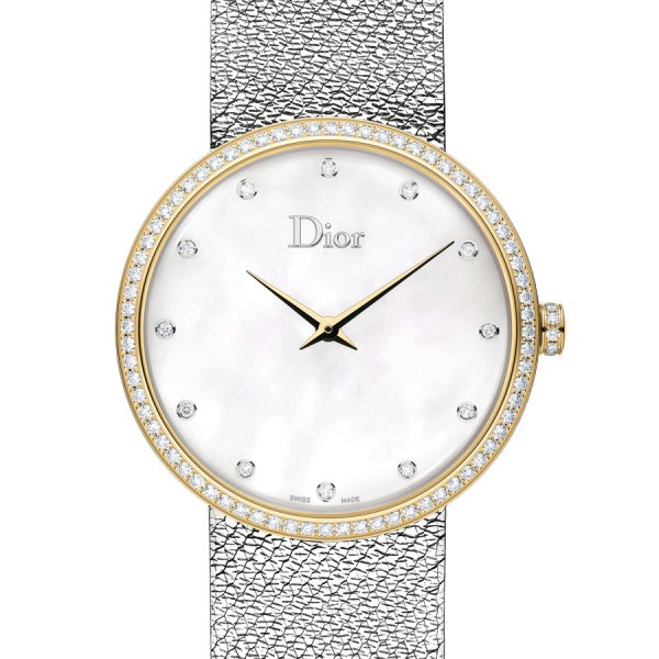 D de Dior Satine white mother of pearl watch CD043120M001 Lepage