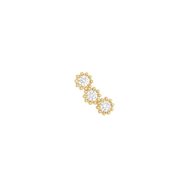 Earring Dior Mimirose in yellow gold and diamonds