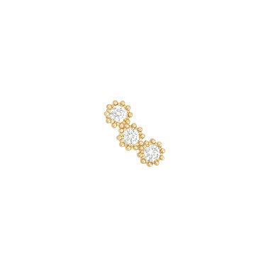 Boucle d'oreille Dior Mimirose en or jaune et diamants