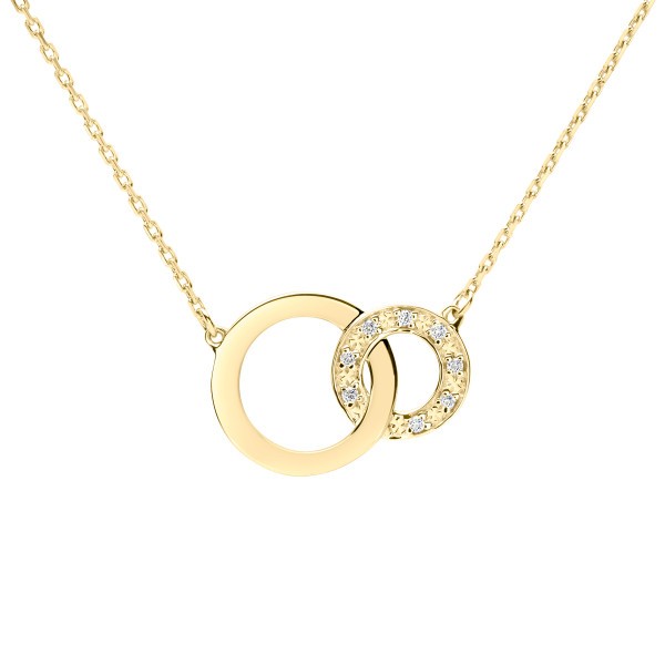 Necklace Elsa Les Poinçonneurs in yellow gold and diamonds