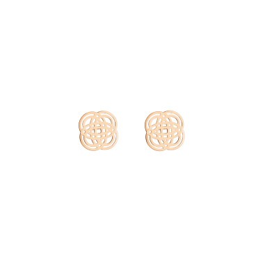 Boucles d'oreilles Ginette NY Purity Studs en or rose - Soldat_PL