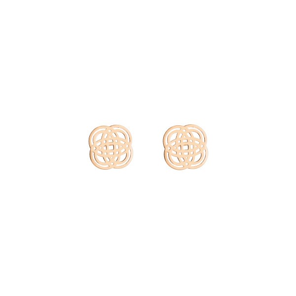 Boucles d'oreilles Ginette NY Purity Studs en or rose - Soldat_PL